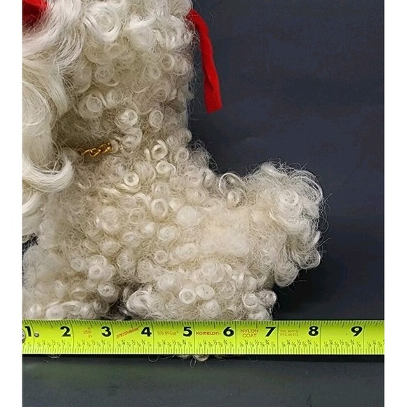 Vtg Rare Lulu Wiggy Doggy Poodle Stuffed Animal Curly Hair Synthetic Fiber 8" L - Picture 12 of 12